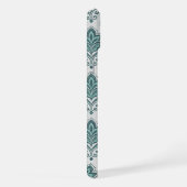 Modern Teal Nordic Damask (Côté droit)