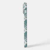 Modern Teal Nordic Damask (Côté gauche)