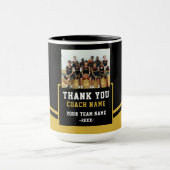 Modern Team Name Photo Coach Thank you Mok (Midden)