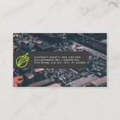 Modern technisch pictogram | Computeronderdelen vo Visitekaartje (Achterkant)