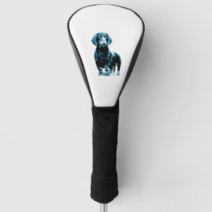 Modern teckel ontwerp golfheadcover