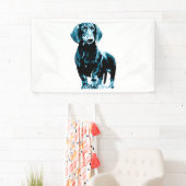 Modern teckel ontwerp spandoek (Insitu)