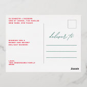 MODERN TEKST PRETTIGE FEESTDAGEN Gold Photo (Achterkant)