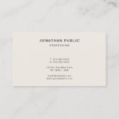 Modern Template Elegant Luxury Create Your Own Visitekaartje (Achterkant)