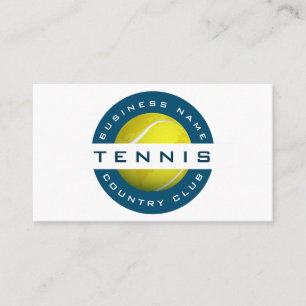 Modern Tennis Club & Shop Coach Social Media Sport Visitekaartje