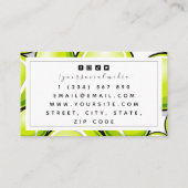 Modern Tennis Coach Instructor Fun Ball Pattern Visitekaartje (Achterkant)