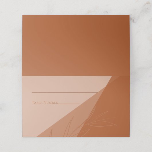 Modern Terra Cotta Wedding (Buitenkant ongevouwen)