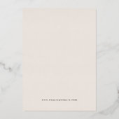 Modern Terracotta Boho Lijst Wedding Save Date Folie Uitnodiging (Achterkant)
