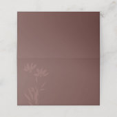 Modern Terracotta Floral Line Art Wedding (Buitenkant ongevouwen)