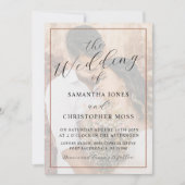 Modern Terracotta Full Photo Wedding Invitation (Devant)