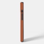 Modern terracotta initiaal miniem hedendaags Case-Mate iPhone case (Achterkant / Links)