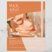 Modern Terracotta & Pink Business Flyer (Achterkant)