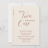 Modern Terracotta Script Christelijk Bijbelhuwelij Kaart (Voorkant)