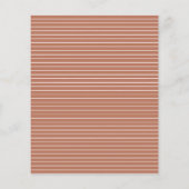 Modern terracotta script hedendaagse bruiloft invi (Achterkant)