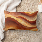 Modern Terracotta Sculptural Sandstone Pillow Kussen (Deken)