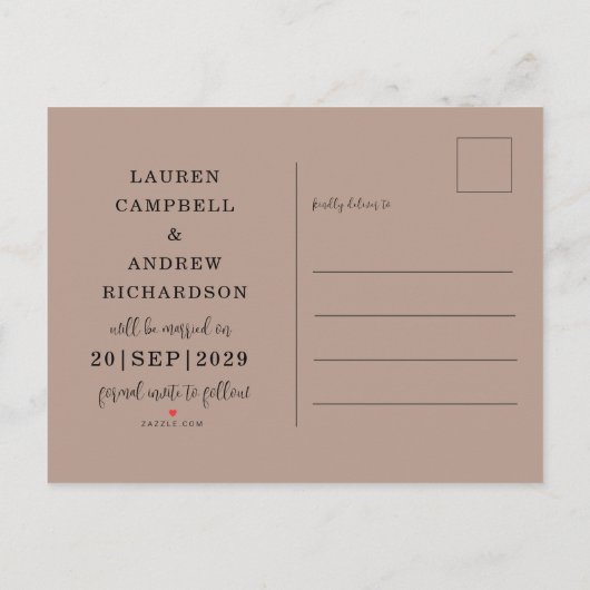 Modern Terracotta sparen het Manuscript van de Dat Aankondigingskaart (Achterkant)