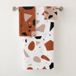 Modern Terrazzo geometrisch patroon badhanddoek se Bad Handdoek