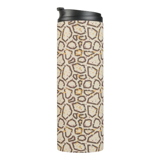 Modern Terrazzo Pattern Thermosbeker (Geroteerd rechts)