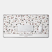 Modern Terrazzo Tegel Pattern Gepersonaliseerd Bureaumat (Keyboard & Muis)