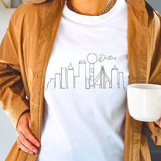 modern Texas Dallas handlijn ontwerp T-shirt