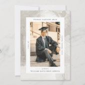 Modern textuur lijst Elegant Afstuderen Aankondiging (Voorkant)