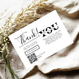 Modern Thank You For Shopping Small Branding Bedankkaart