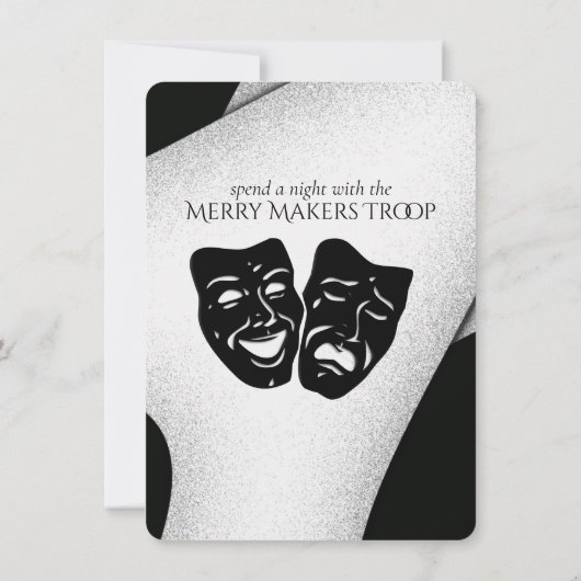 Modern Theater Uitnodiging (Achterkant)