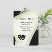 Modern Theater Uitnodiging (Staand voorkant)