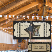  modern theaterkaartje opslaan Datum Save The Date