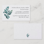 Modern Therapeut Fern Plant Visitekaartje (Voorkant / Achterkant)