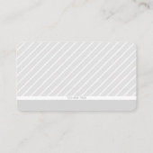 Modern Thin Striped Minimalistisch Visitekaartje (Achterkant)