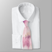 Modern Tie Dye Abstract Roze Stropdas (Gebonden)