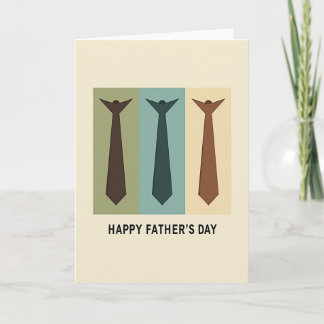 Modern Tie Graphic Father Card Kaart
