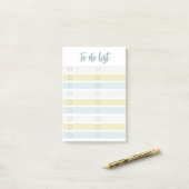 Modern to do list selectievakjes dagelijks post-it® notes (Op bureau)