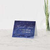 Modern To the Moon and Back Merci Cartes (Devant)