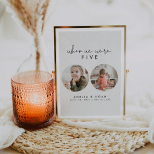 Modern toen we waren leeftijd foto tafel nummer