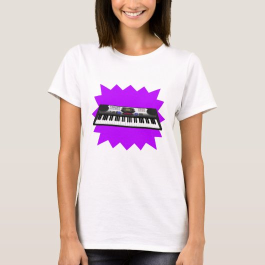 Modern toetsenbord Synth: 3D Model: T-shirt (Voorkant)