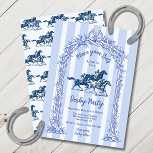 Modern Toile de Joey Derby Feest Kaart