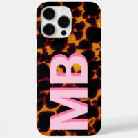 Modern tortoiseshell-monogram