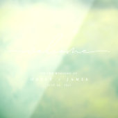 Modern Transparant Wedding Welcome Poster Raamsticker (Vel 3)