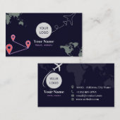 Modern Travel Agency Visitekaartje (Voorkant / Achterkant)