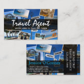 Modern Travel Agent Company Visitekaartje (Voorkant / Achterkant)