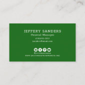 Modern Tree Logo Tree Service Visitekaartje (Achterkant)