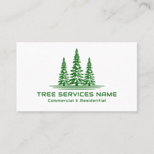 Modern Tree Logo Tree Service Visitekaartje