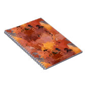Modern Trendy Abstract Fall Colors Notitieboek (Rechterzijde)