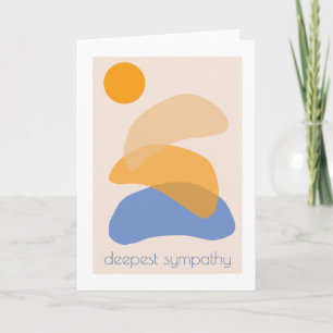 Modern Trendy Abstract minimalistisch diep medelev Kaart