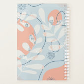 Modern Trendy Abstracte botanische kunst Planner (Achterkant)