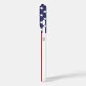 Modern trendy American Flag Baseball gepersonalise Case-Mate iPhone Case (Achterkant / Links)