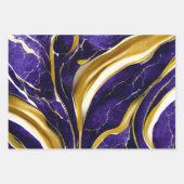 Modern Trendy Amnesty Paars Multiple Patterned Inpakpapier Vel (Voorkant)