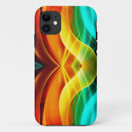 MODERN TRENDY ARTISTIEK PSYCHEDELISCH PATROON iPhone 11 HOESJE
